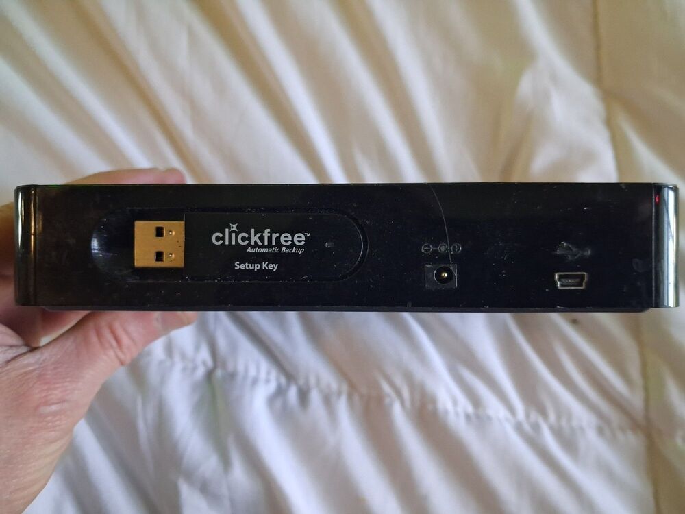 Clickfree 1TB Automatic Backup C2 Model HD1037 WD1040XM W/ Power/ USB Tested